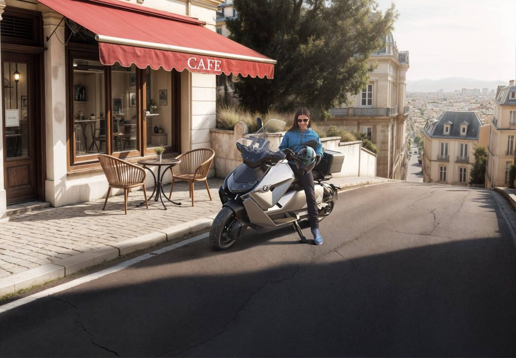 The new bmw ce 04 electric scooter